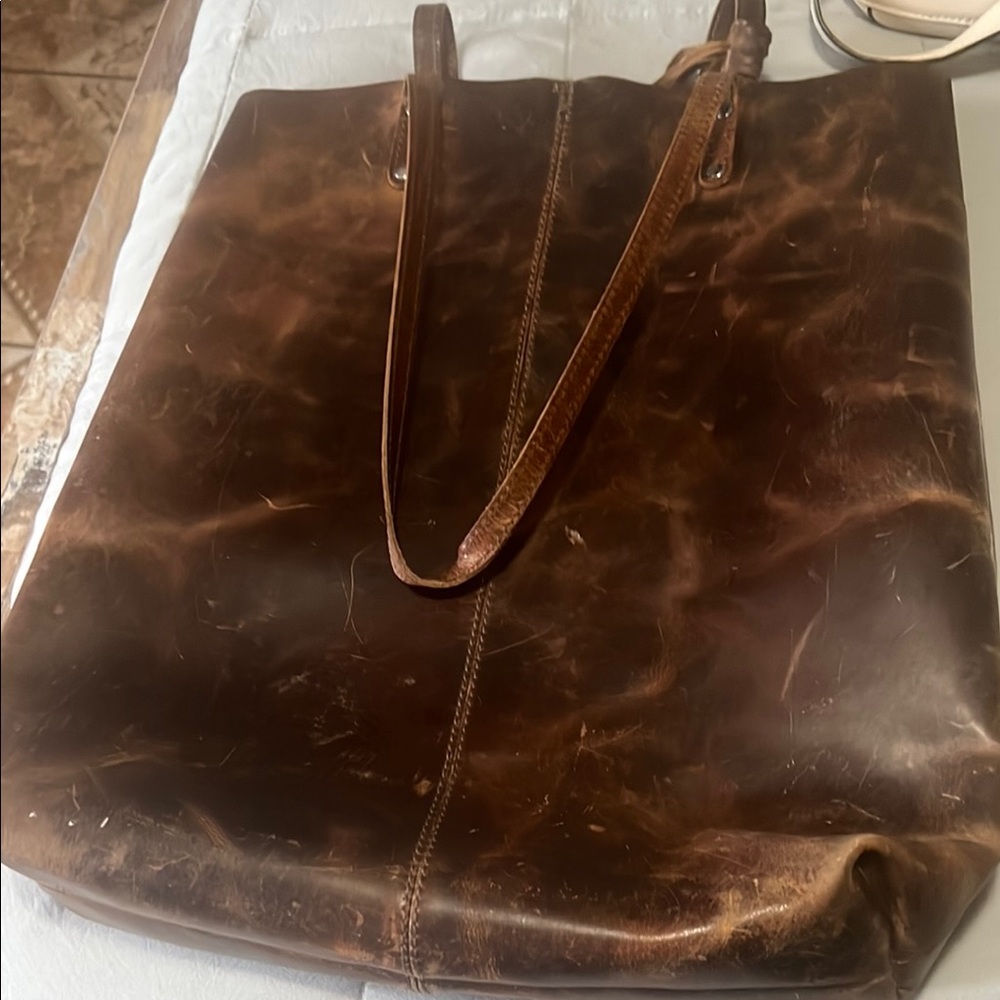 Brown Leather Tote Bag